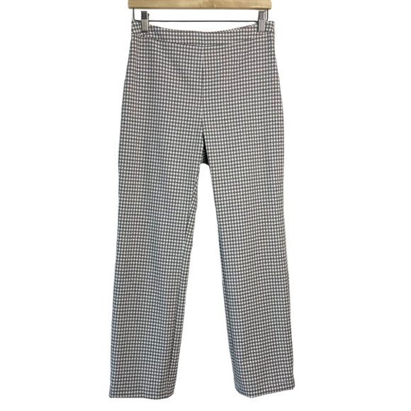 ❌SOLD❌ Aritzia Wilfred Kick Flare Pant High-Waisted Gingham Trouser Pant size 6 - Picture 2 of 11